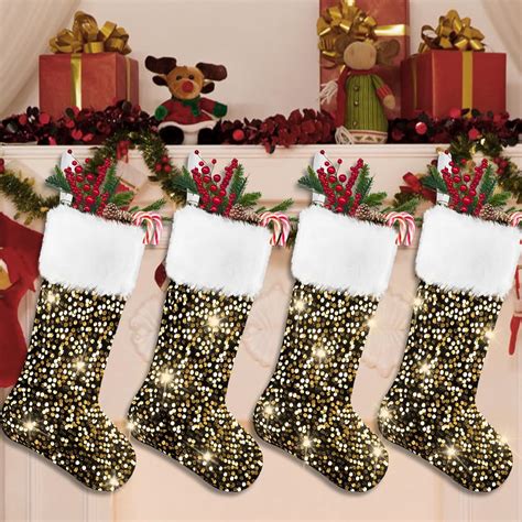 stockings glitter|sequined christmas stockings.